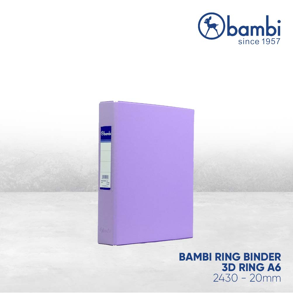 

Bambi 3 Ring Binder 2430 Pastel Purple & Pink - A6 Photocard/Namecard/Presentation/Album