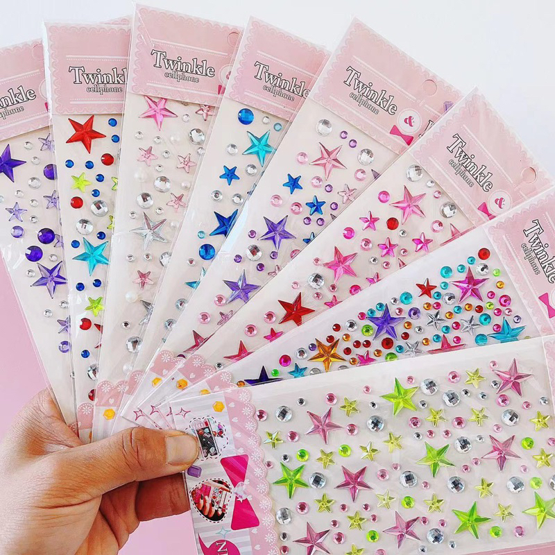 

stiker 3d rhinestone bintang kecil stiker wajah makeup deco [160]