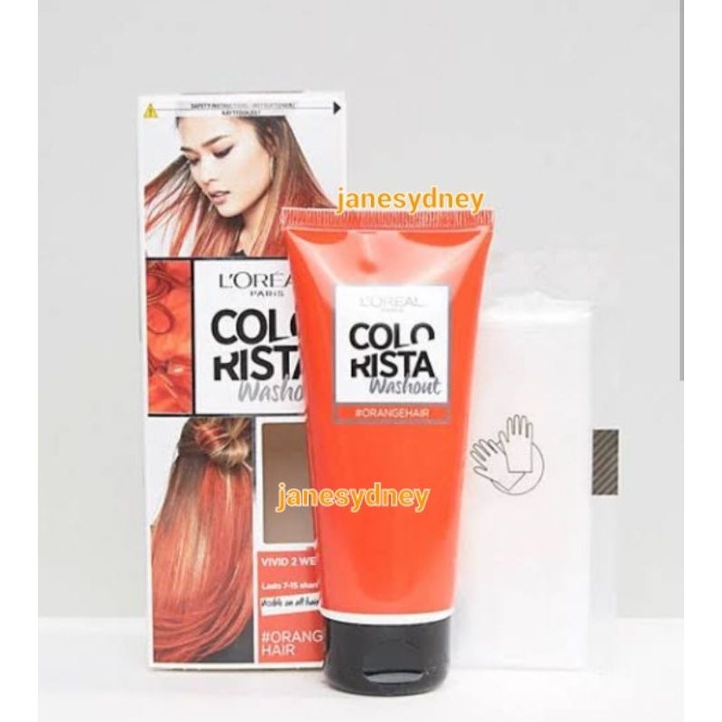 L'Oreal Colorista Washout Orange Loreal Color Rista Wash Out Cat Rambut Oren Pewarna Rambut Vivid Co
