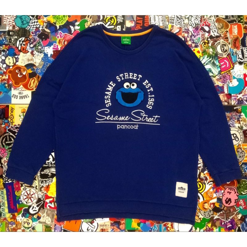 crewneck model tunik pancoat x sesame street