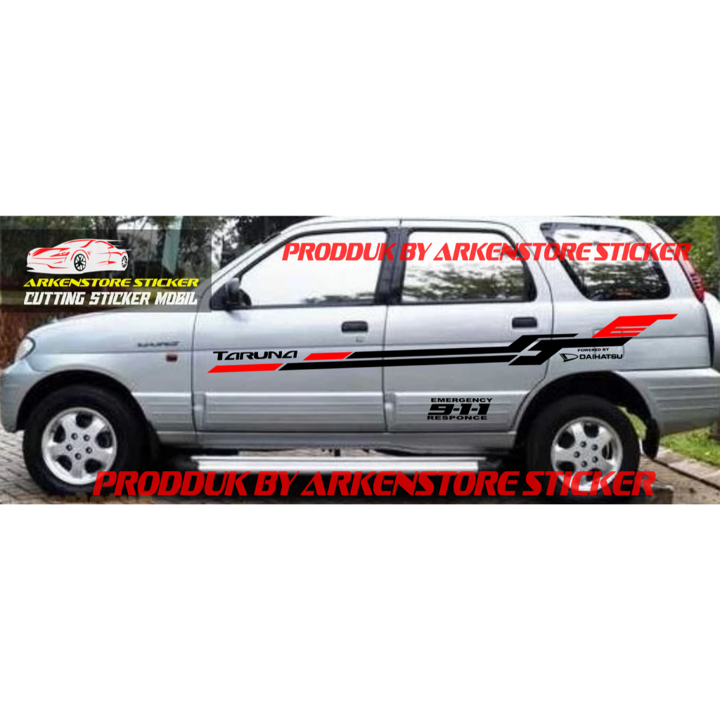 Terbaru sticker stiker mobil taruna cutting sticker mobil daihatsu taruna terlaris