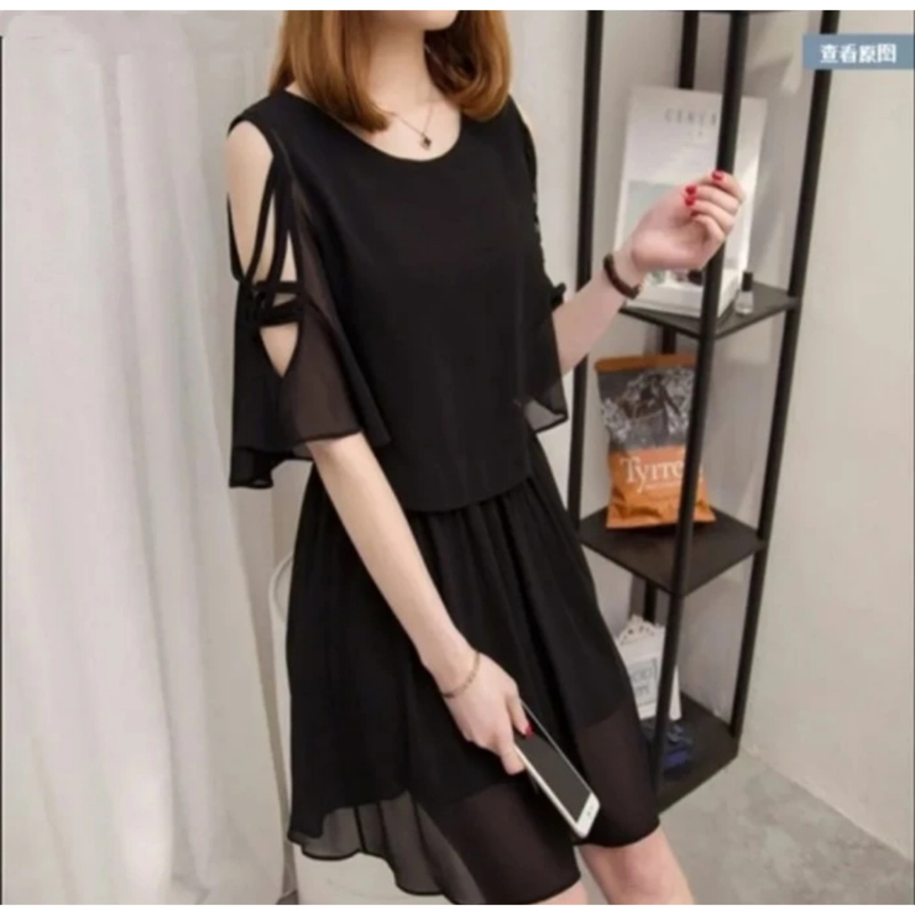 Baju Pesta Dress Wanita Remaja Korea Adem Mewah Elegan Trand Modern Viral Model Terbaru 2023 Dress G