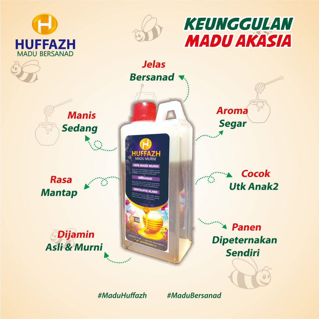

Madu AKASIA 1 kg Akasia Carva Murni Asli - madu hitam hutan sumatera - Madu Bersanad, Madu Diabetes