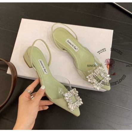 haigheels kekinian heels mika bening hils ujung lancip sepatu bening hak 3cm heels hak tinggi heals 