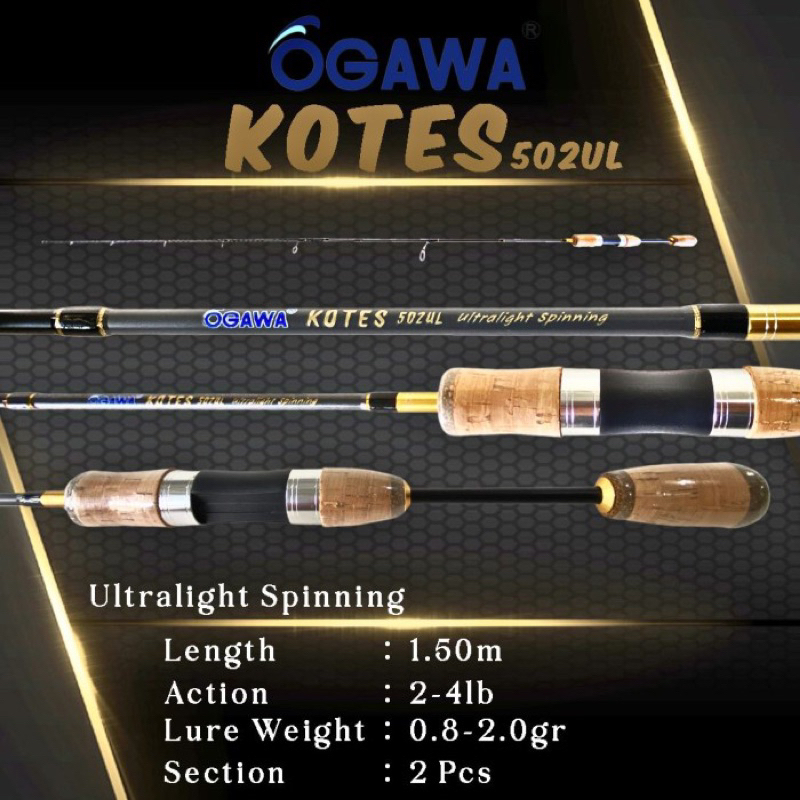 Joran Stream Rod Ogawa Kotes 502UL 150CM 2-4LB Ultralight 2-4LB Bisa COD