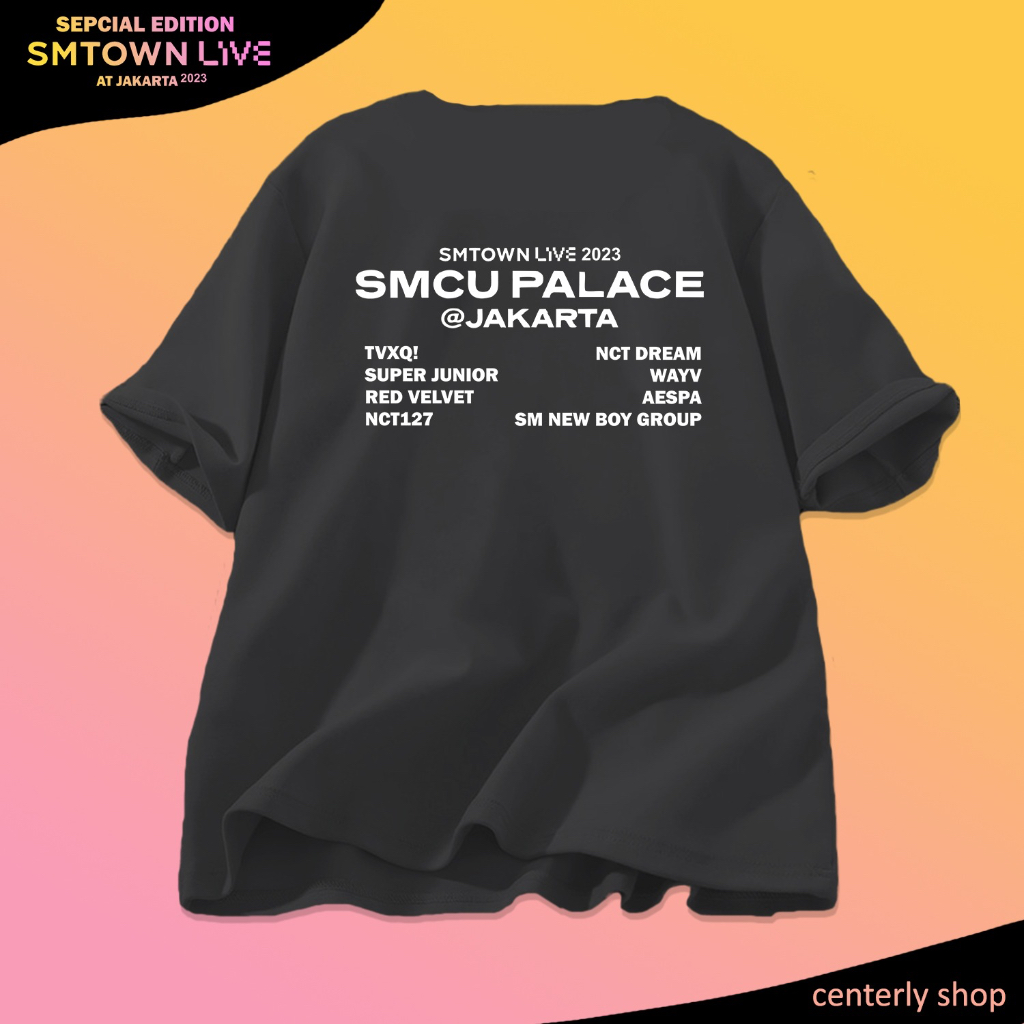 Kaos SMTOWN SMCU Palace Live at Jakarta Cotton combed 24s Oversize Unisex