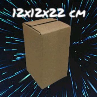 

Kardus packing box recycle 12x12x22 cm | die cut | recycle box