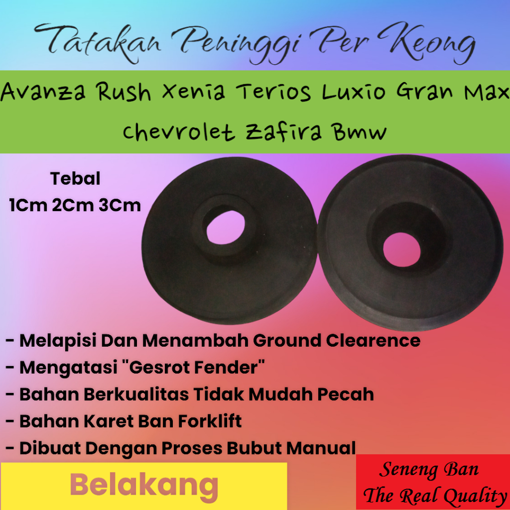 Karet Tatakan Peninggi Per Keong Belakang Avanza Rush Xenia Terios Luxio Gran Max Chevrolet Zafira B