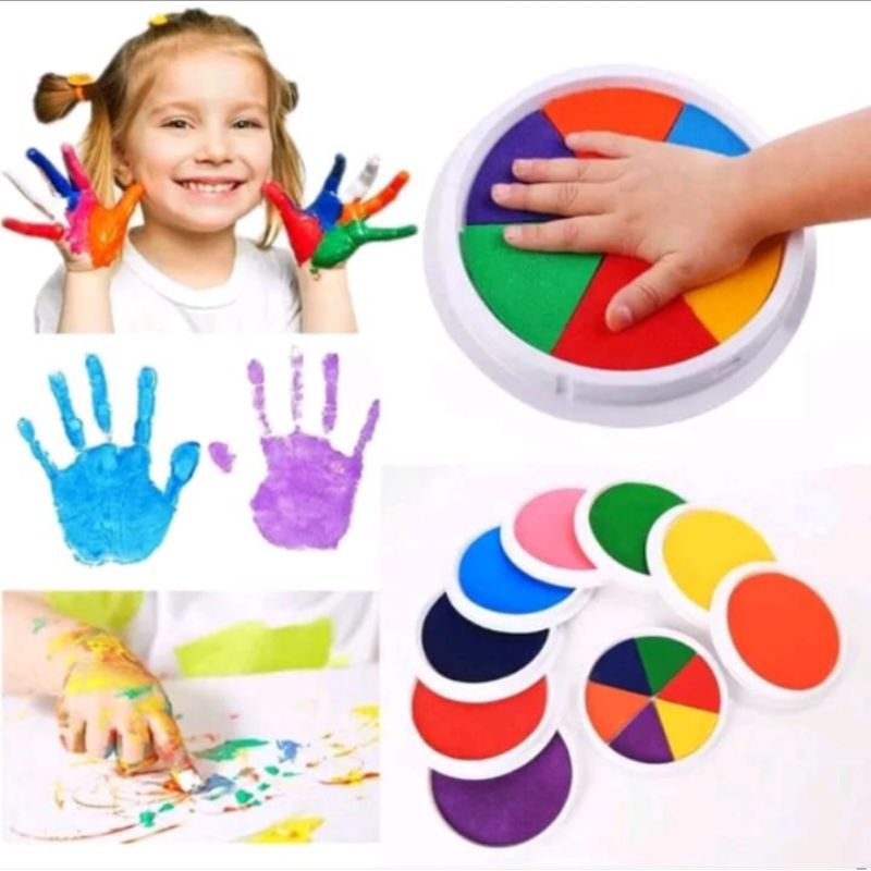 

MS 6 In 1 Multicolor Tinta Stamp Kerajinan Tangan Ink Pad Seni Kreatip