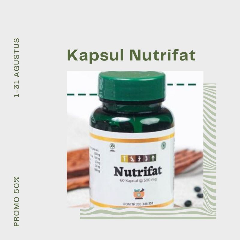 Penggemuk Badan Dewasa Kapsul Nutrifat BPOM Ori