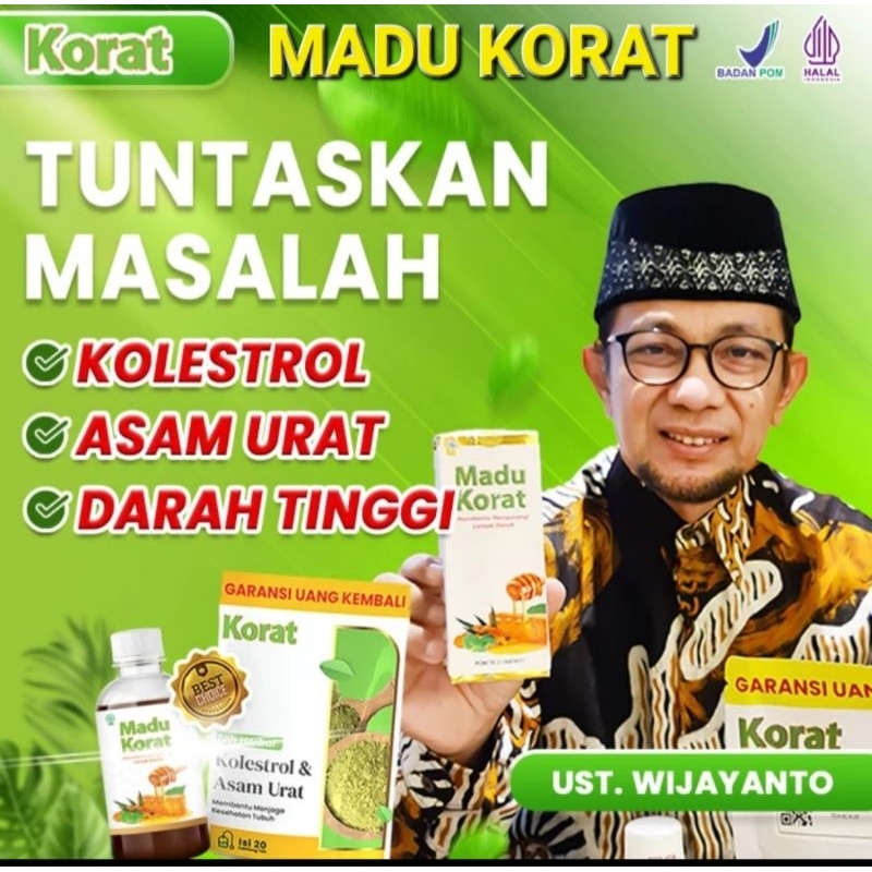 [1000%ORIGINAL]MADU KORAT AMPUH ATASI ASAM URAT DAN KOLESTROL KORAT qahira madu jamkorat