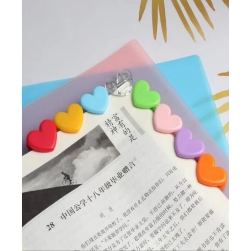 RO Paper Clip Love Klip Jepitan Kertas Love Serbaguna Warna