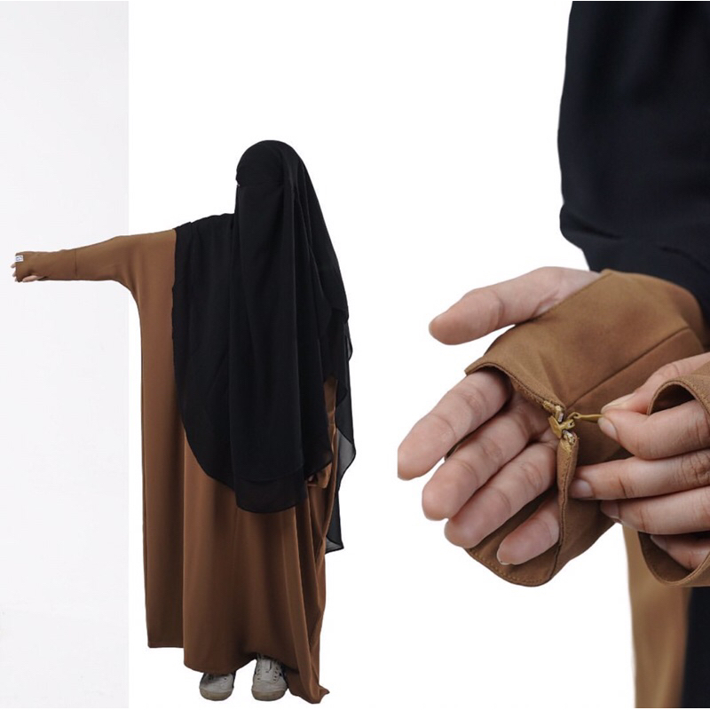 Preloved Pop Abaya Medal Bronze Mina size M Elmadina Abaya