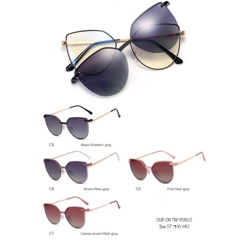 kacamata clip on plus lensa antiradiasi minus.