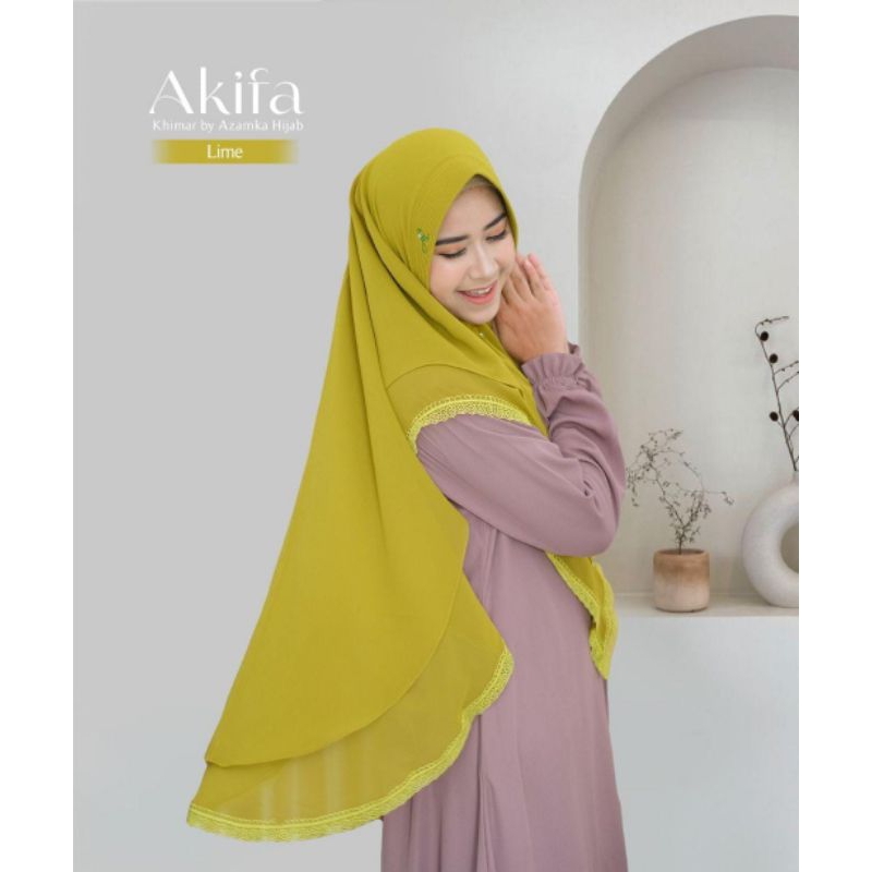 Azamka - Akifa Khimar - Jilbab Ceruty Renda