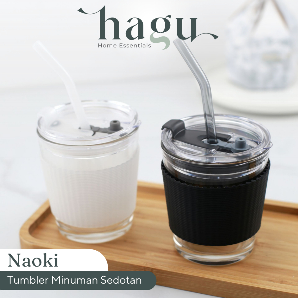 【HAGU】NAOKI Cangkir Takeaway Cup Minimalis Botol Minum Tumbler  Kopi Starbucks Aesthetic
