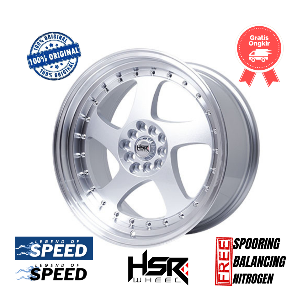Velg HSR Ring 18 Wave (Civic, Xpander, Avanza, Xenia Dll)