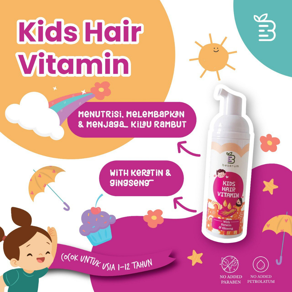 Beserum Vitamin Rambut Anak / Kids Hair Vitamin