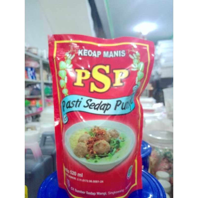 

kecap Manis PSP 520ml / kecap manis / PSP / soy sauce / saus