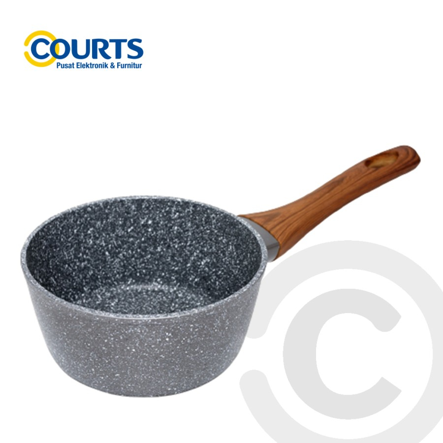 CYPRUZ- PANCI GREY MARBLE SAUCE PAN 18cm SN-0212