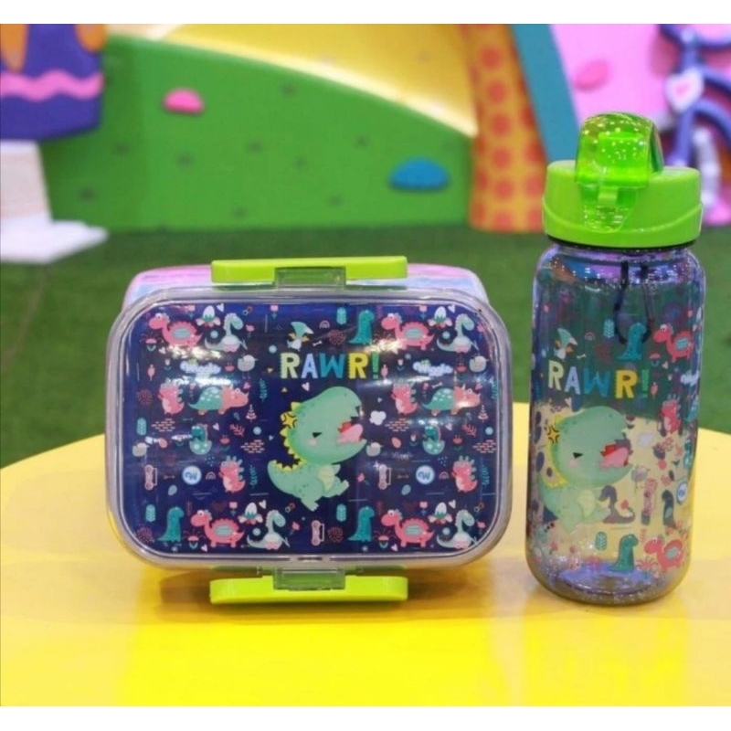 WIGGLE HELLO DINO LUNCH BOX 750 ML / KOTAK MAKAN
