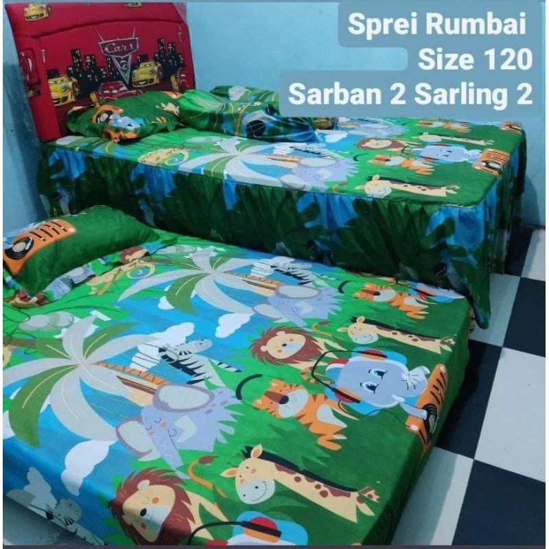 sprei BED SORONG RUMBAI uk 120x200cm