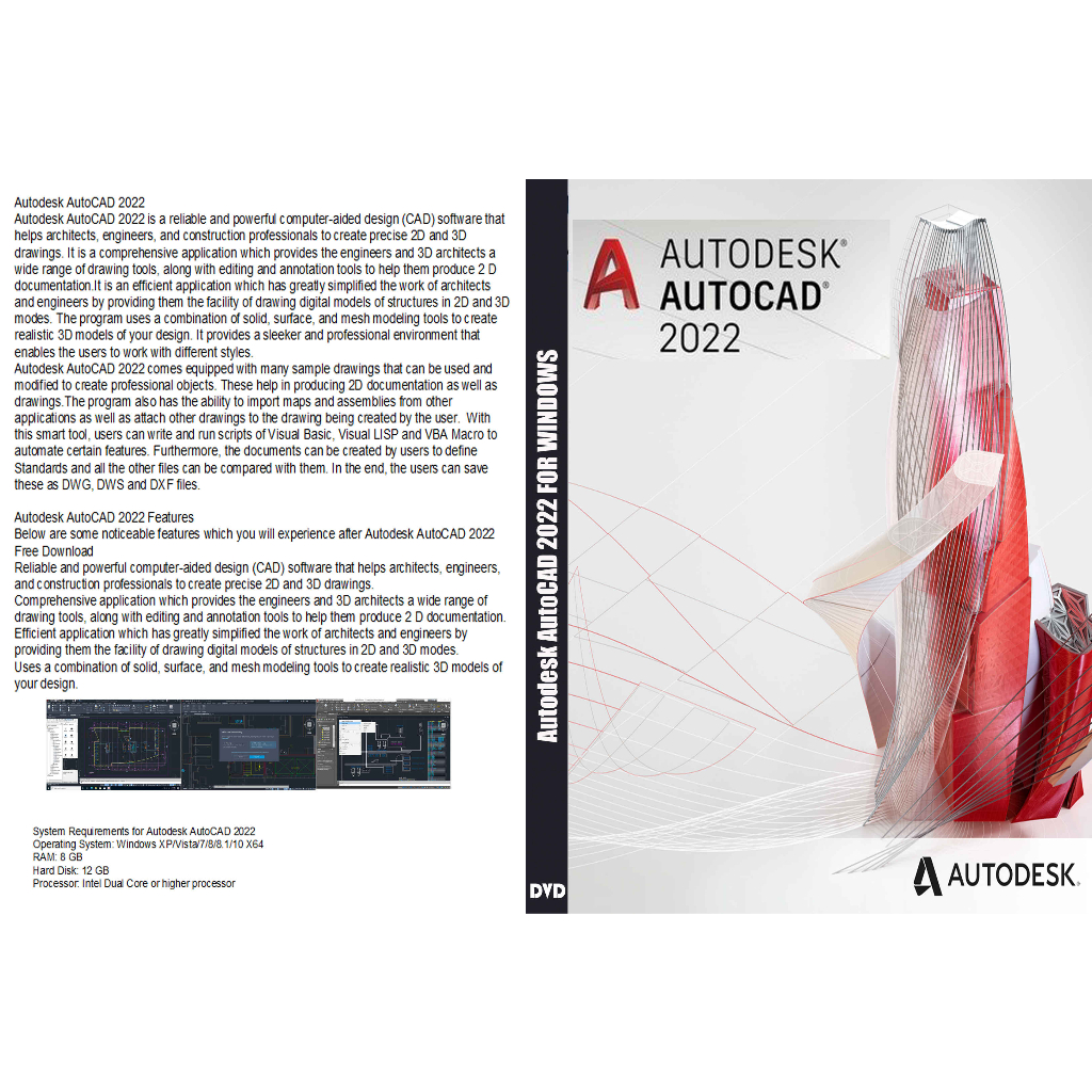 DVD TERLARIS Aut0CAD 2022 X64