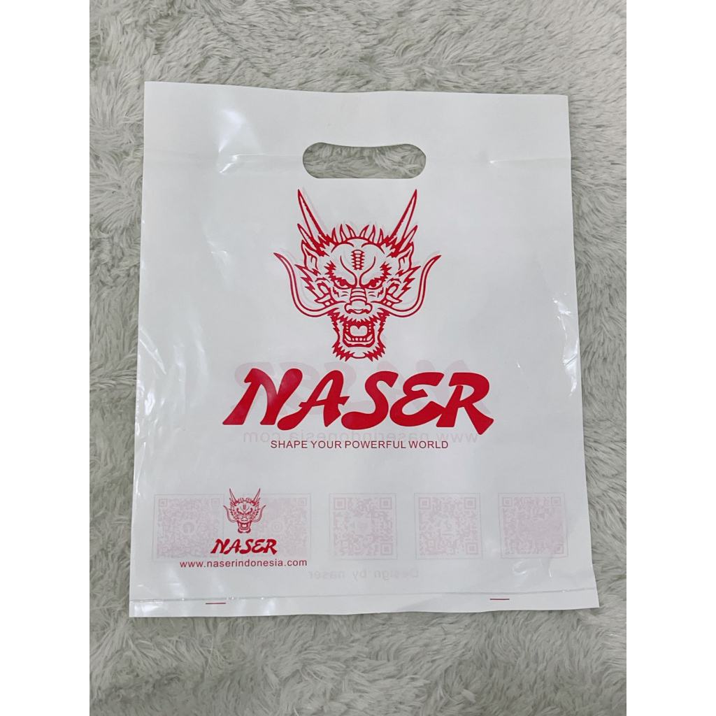 TOTE BAG PLASTIK NASER 30CM / Kantong Plastik Naser