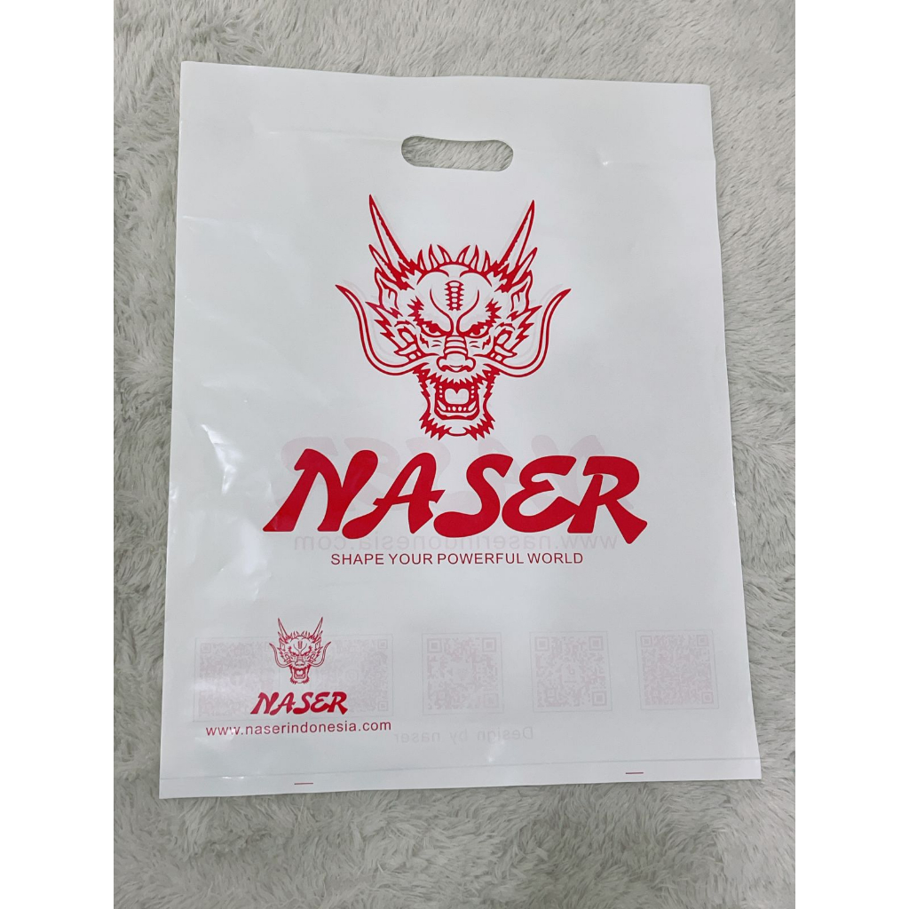 TOTE BAG PLASTIK NASER 44CM / Kantong Plastik Naser