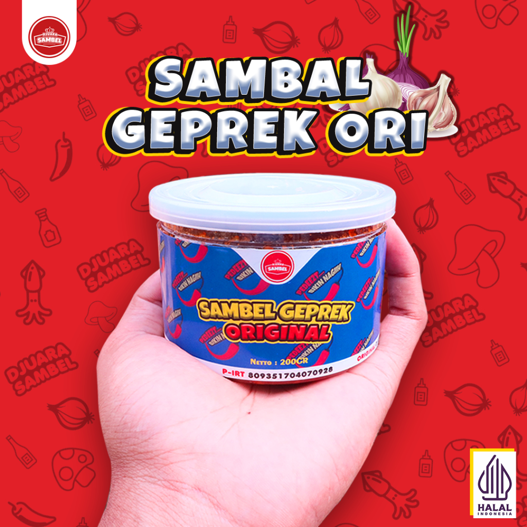 

Sambal Geprek Djuara Original / Sambal Bawang / Sambal Homemade