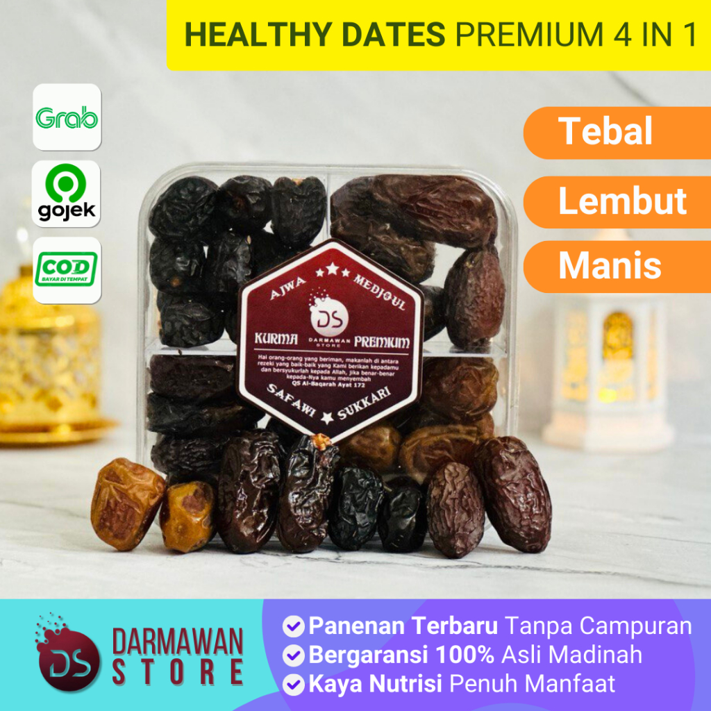 

Healthy Dates / Assorted Dates / Kurma 4 in 1