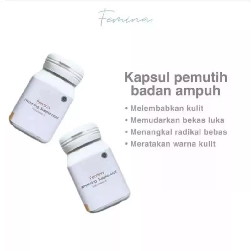 FEMINA WHITENING SUPLEMEN KAPSUL PEMUTIH ISI 30