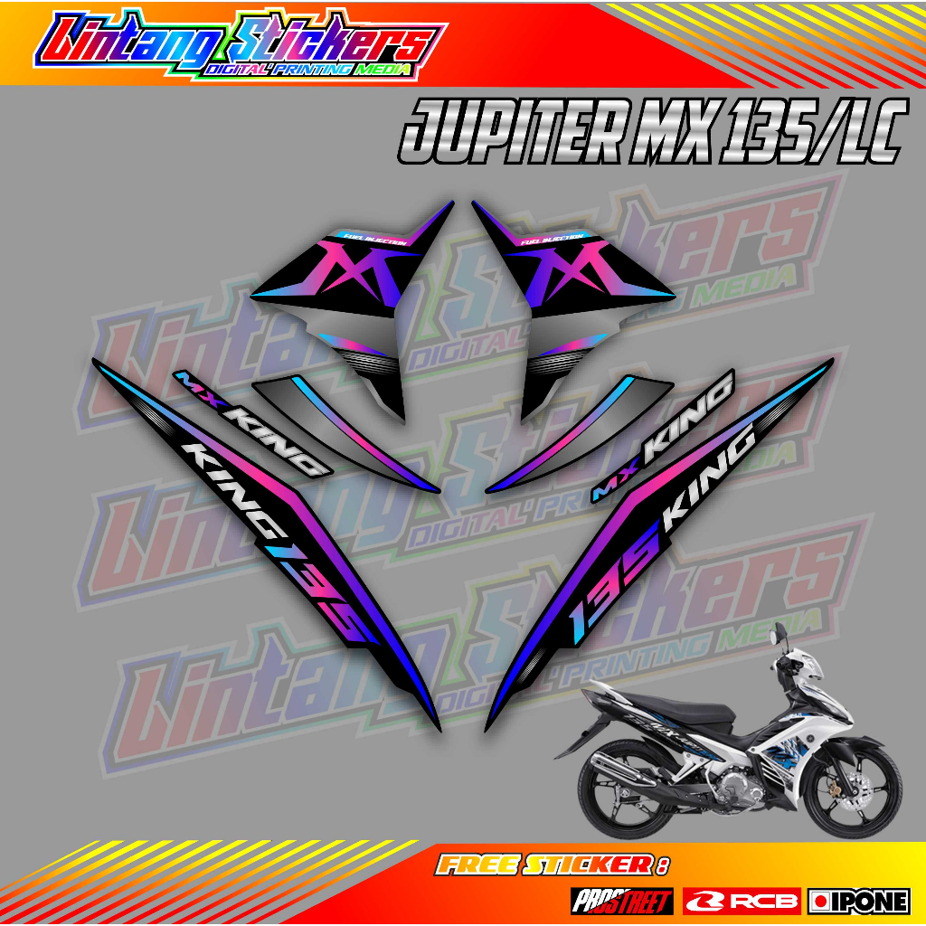 STRIPING VARIASI JUPITER MX 135 / STICKER LIST MOTOR JUPITER MX 135