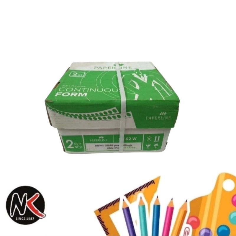 

Kertas komputer K2/Continuous Form PAPERLINE 2 Ply PRS/Bagi 2 (9,5*11/2)