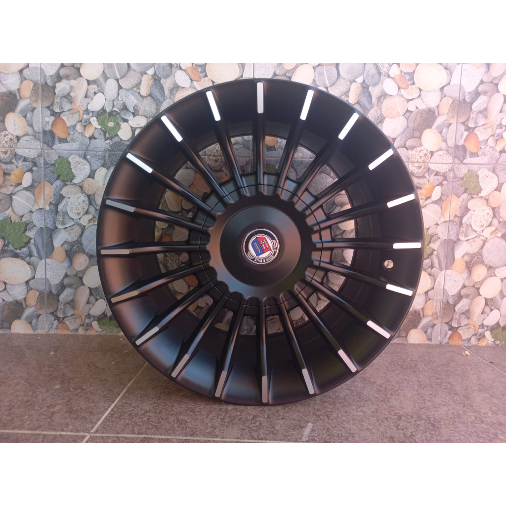 1 SET VELG ALPINA BARU R15 H4 dbl vcd 100/114 Lbr 7/8 ET 30 Wrn Hitam