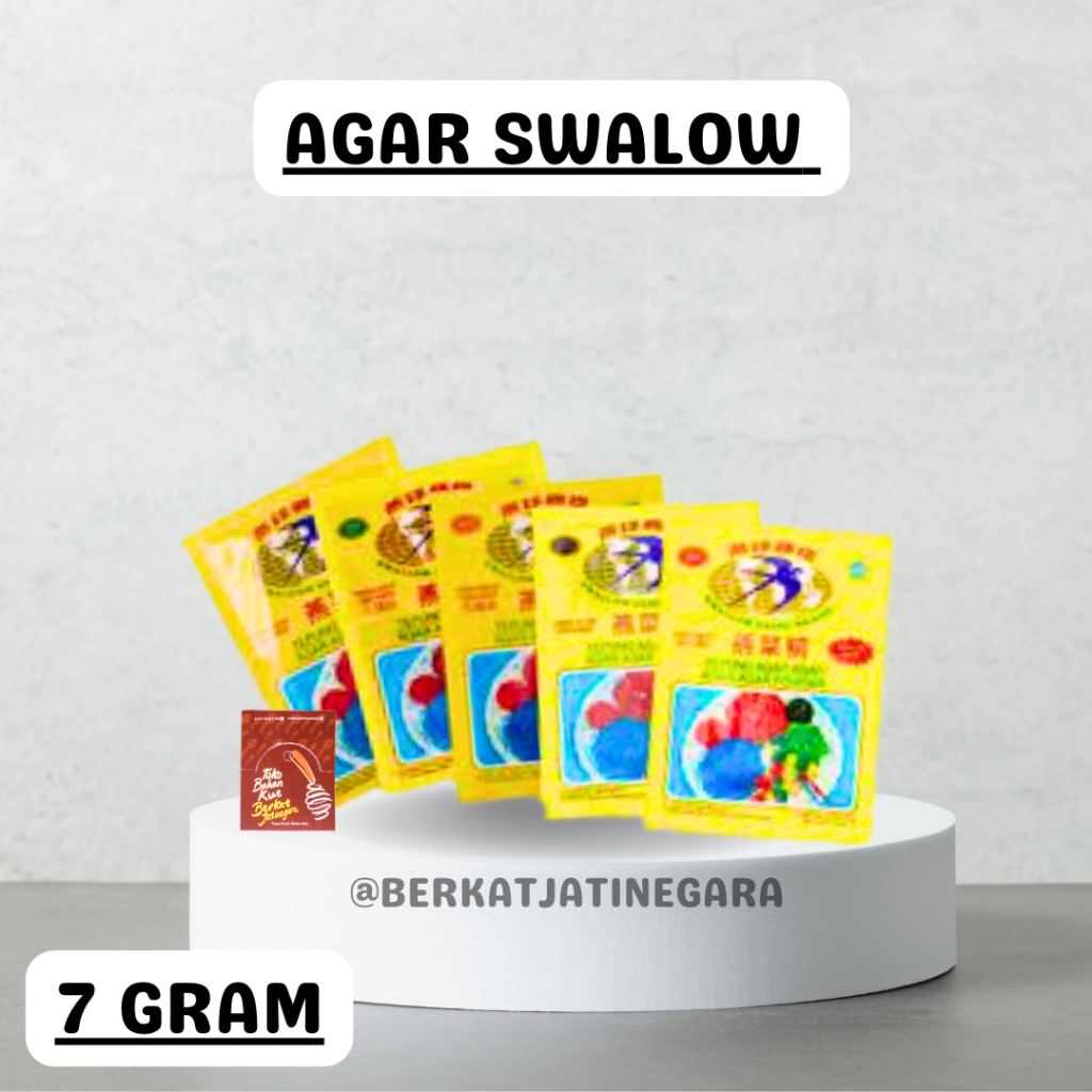 

AGAR AGAR SWALLOW GLOBE 7 GR / ANEKA RASA / BOX ( 12 PCS )
