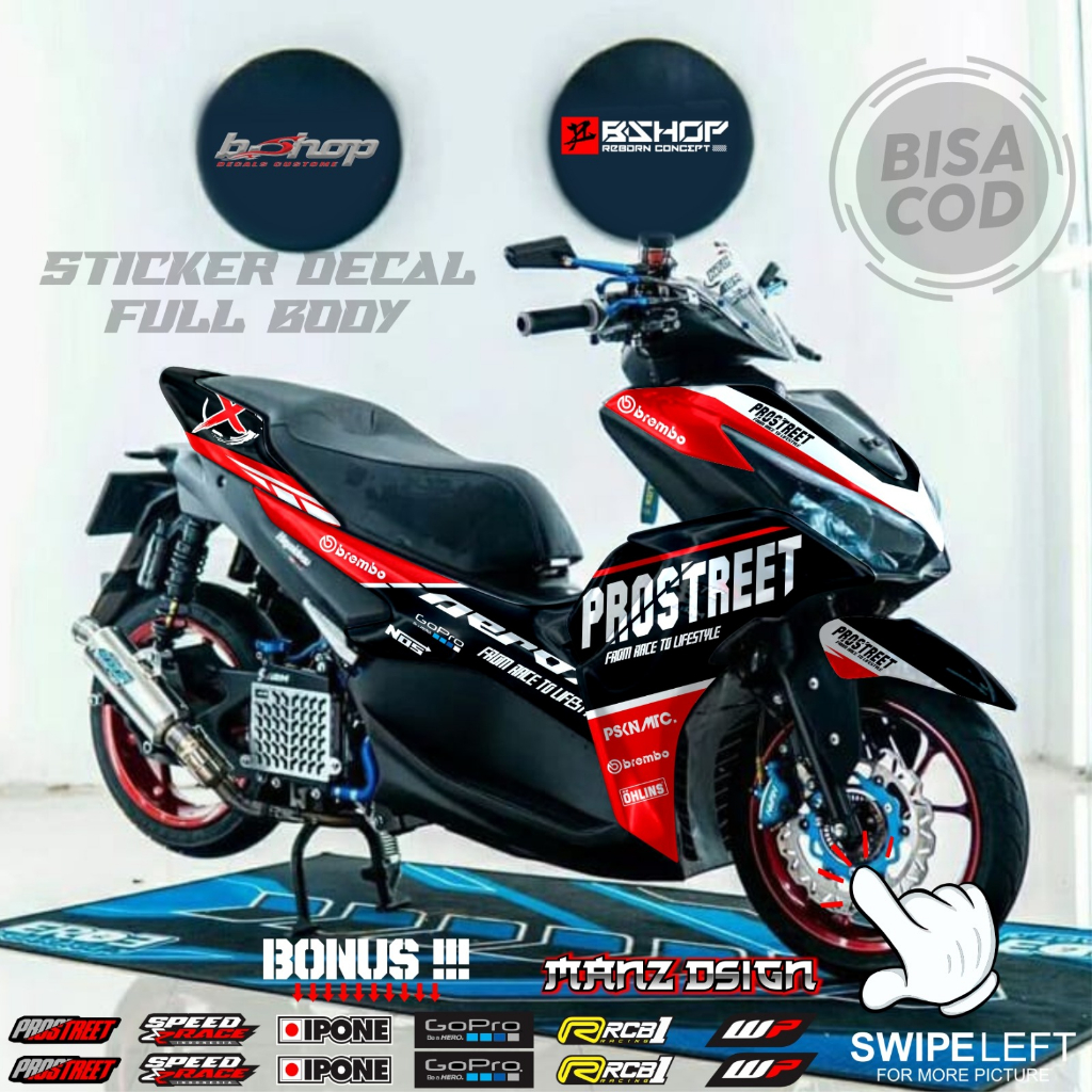 sticker decal aerox full body motif prostreet