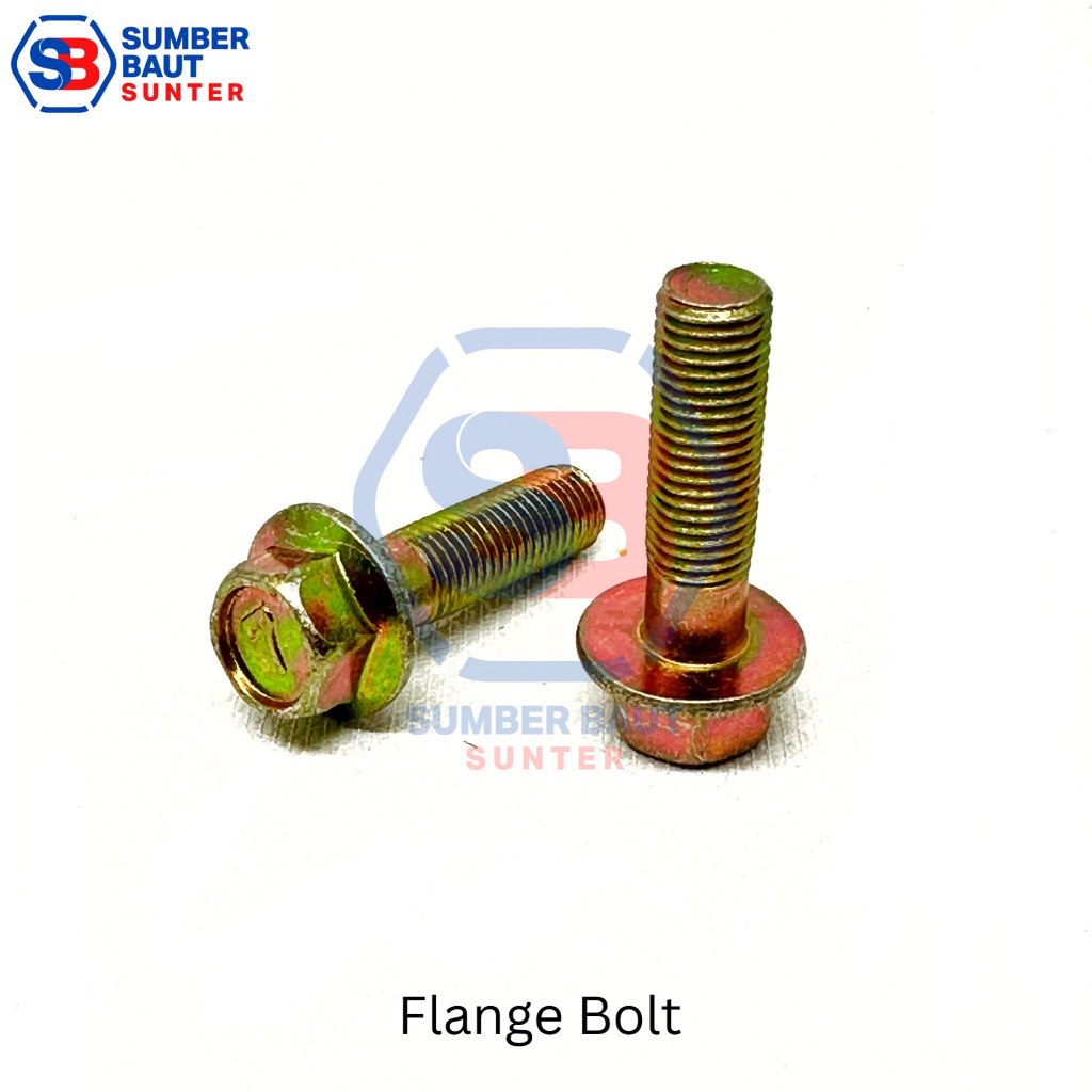 M6x35 Baut Flange - P1.00 / Flange Bolt M 6 x 35 mm