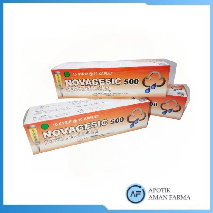 Novagesic 500 Mg Tablet Novapharin