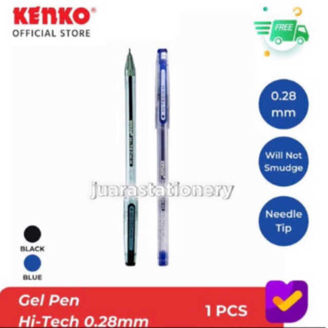 

HJK (1 LUSIN 12PCS) Pulpen Hitech Kenko/Benefit/ Koala Pink Oren Ungu Hijau