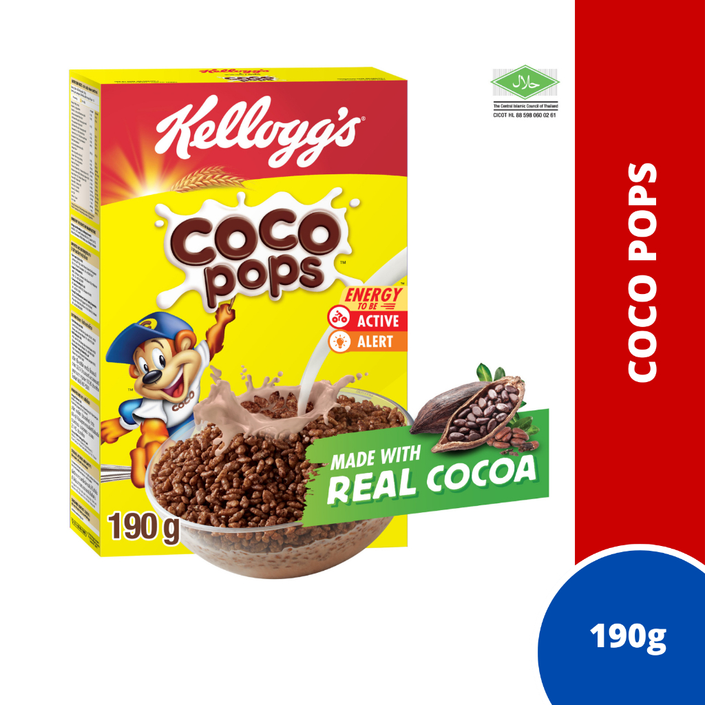 

❤️ Albani ❤️ Kelloggs Coco Pops Kemasan 190 gram - Sereal Coklat Tinggi Zat Besi - Sarapan Anak Sehat