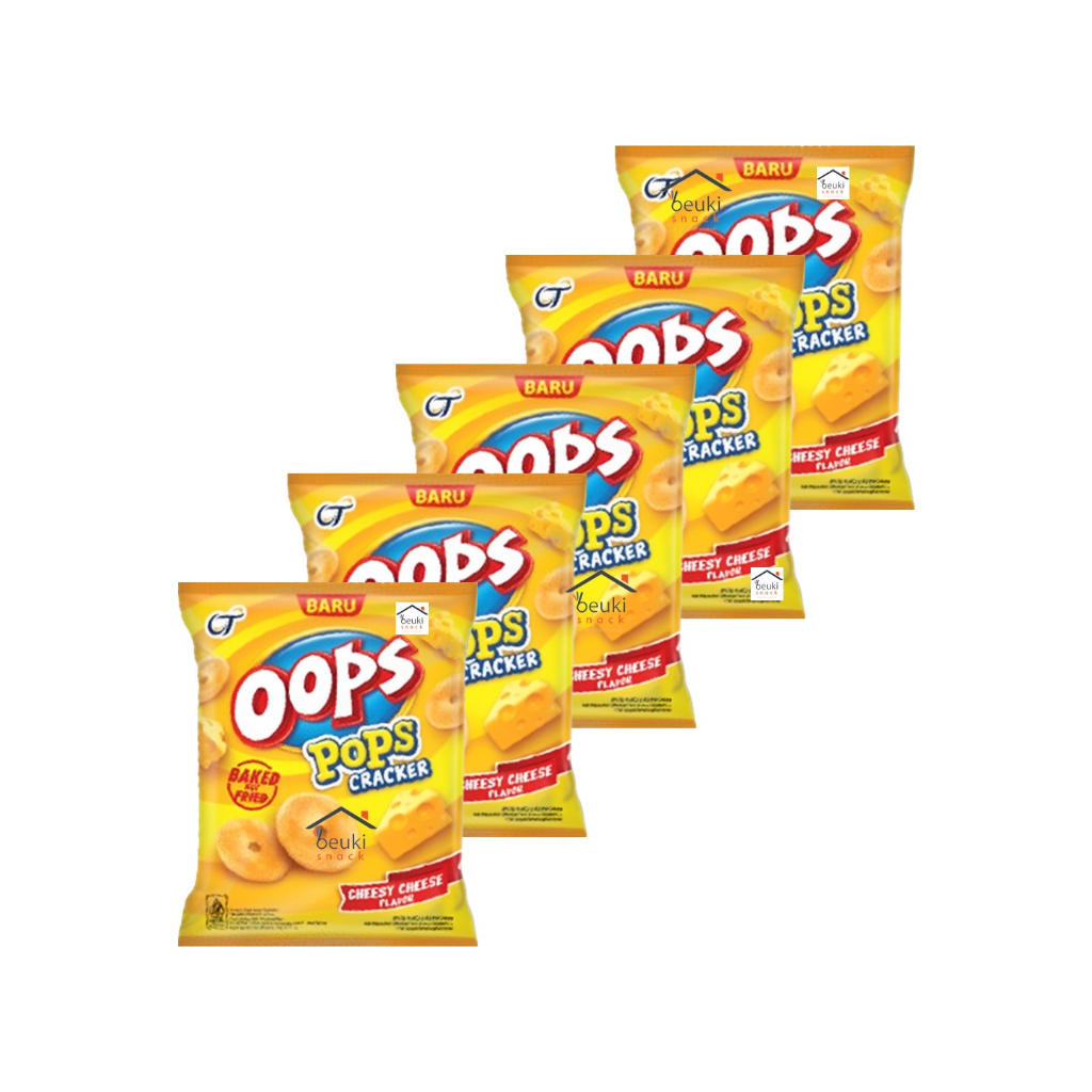 

5PCS Oops Pops Cracker Makanan Ringan Rasa Keju dari Orang Tua