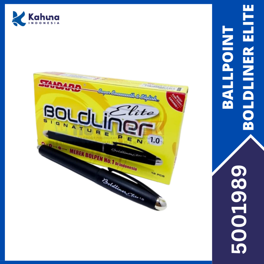 

BALLPOINT / BOLPEN / PULPEN BOLDLINER ELITE 1.0 STANDARD ( 1 PAK)