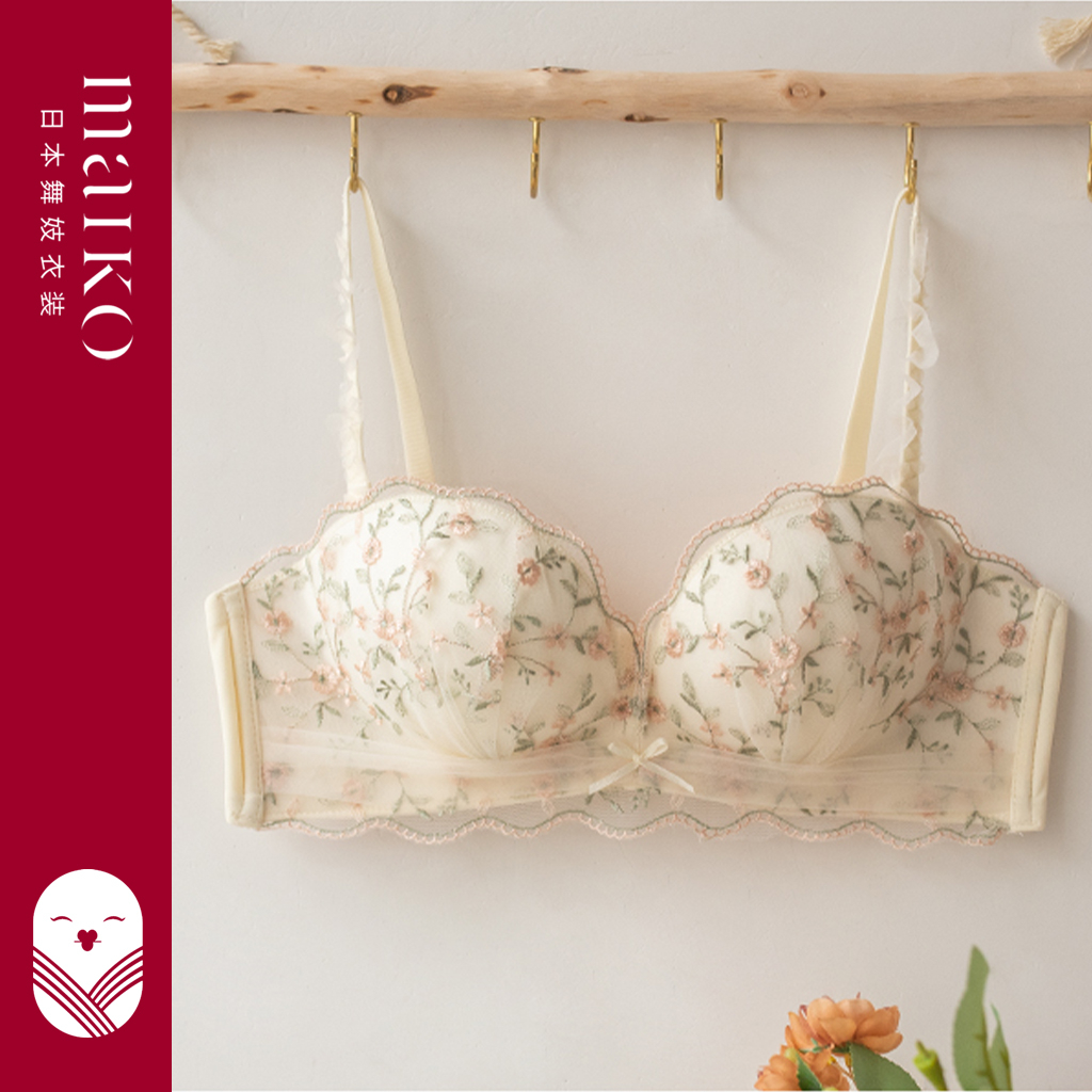 [ MAIKO JAPAN ] Felicia Bra BH Push Up Set Tanpa Kawat Celana Dalam Wanita Bikini Sport Beha Lingeri