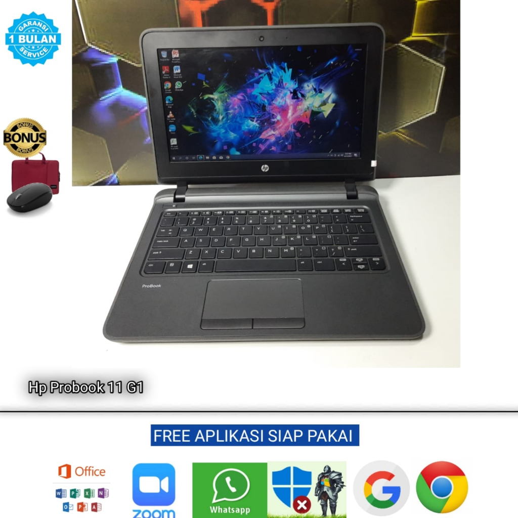 Laptop Hp Probook 11 G1 Core i3 Gen 5 Ram 8GB HDD 500GB Windows 10