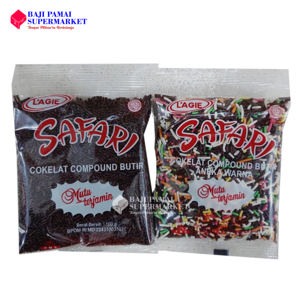 

L'agie Safari 100gr Cokelat Compound Butir Meses All Variant