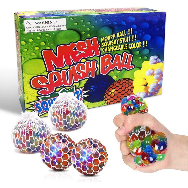 ONIXASEMKA-Mesh Squish Ball / Squishy Jaring Box isi 12PCS