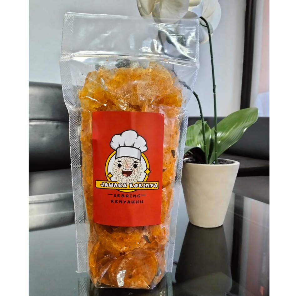 

Keripik Kaca Jawara Kokinya Pedas *200 gr