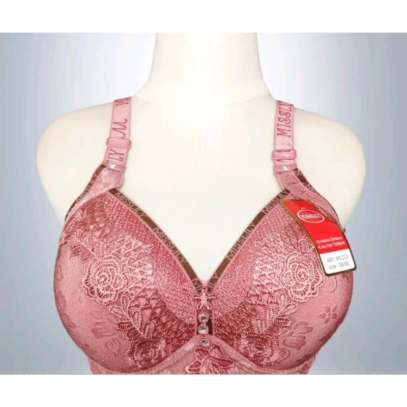 BH BRA BUSA IMPORT WANITA TANPA KAWAT KAIT 3  BRA MISSLILY CUP C JUMBO PAKAIAN DALAM PEREMPUAN
