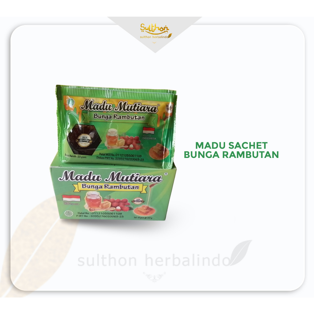 

Madu Mutiara Sachet Isi 6 Pcs Madu Sachet Mutiara Isi 6 pcs Madu Mutiara Bunga Rambutan